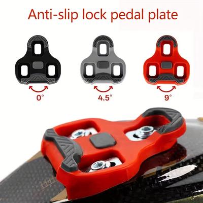 2Pcs Road & MTB Cleats - 0°/4.5°/9° Float Adjustable Bike Pedal Cleats for Clipless Pedals