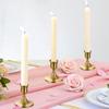 Brass Gold Candlestick Holders Taper Candle Holders for Table Centerpiece, Metal Candle Holders Candle Stands Wedding Decor