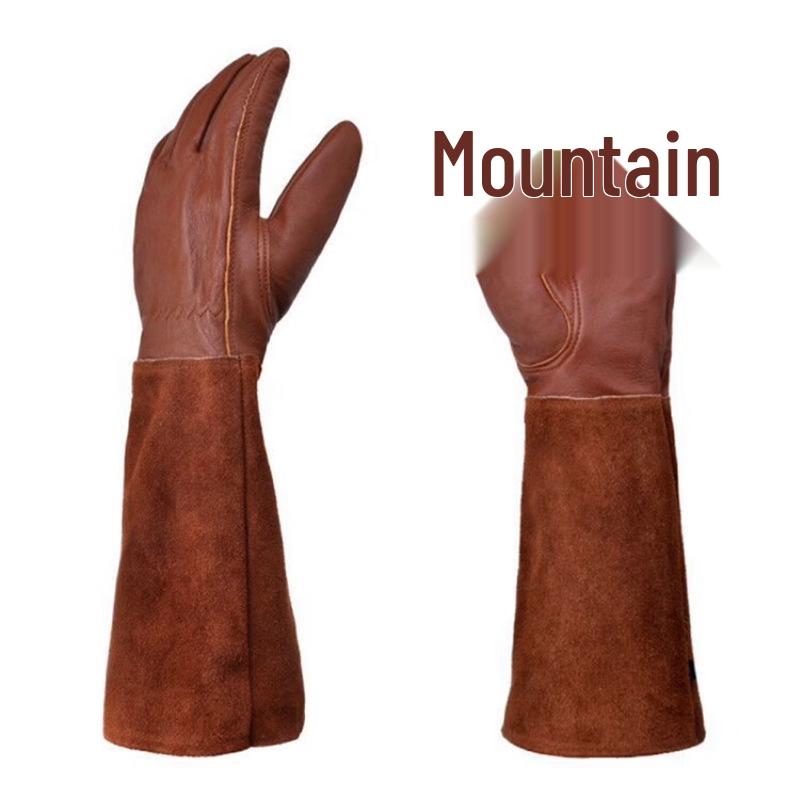 

Перчатки из овчины и коровьей кожи: Защита от проколов, порезов, для длительной работы в саду, пчеловодстве и сварке Small