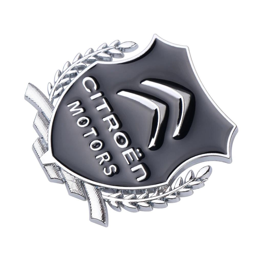 1 pièce 3D Metal Épis de blé Décoration de carrosserie de voiture Autocollant Badge Emblème Pour Citroen C1 C3 C4 Grand Picasso C4L C5 C6 VTS DS Accessoires