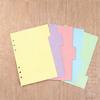 Rainbow Patterned Index Pages For Binders Easy To Rearrange Sections Ideal For Classifying Important Paper
