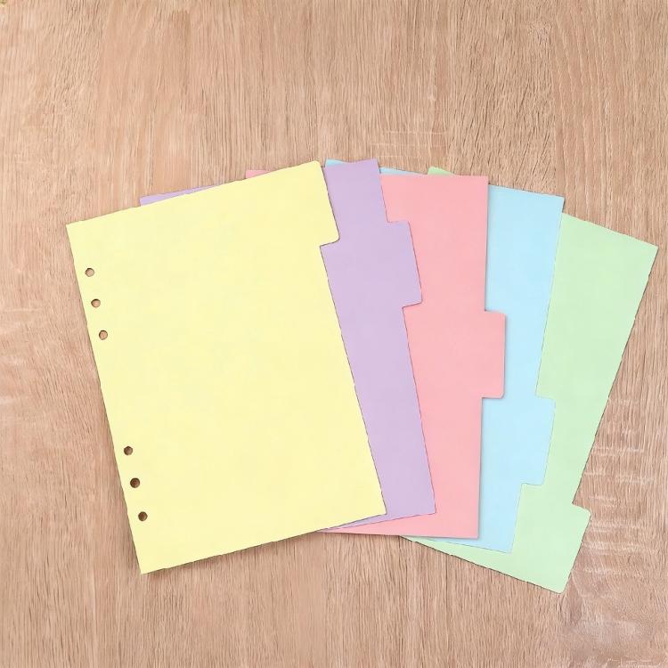 Rainbow Patterned Index Pages For Binders Easy To Rearrange Sections Ideal For Classifying Important Paper