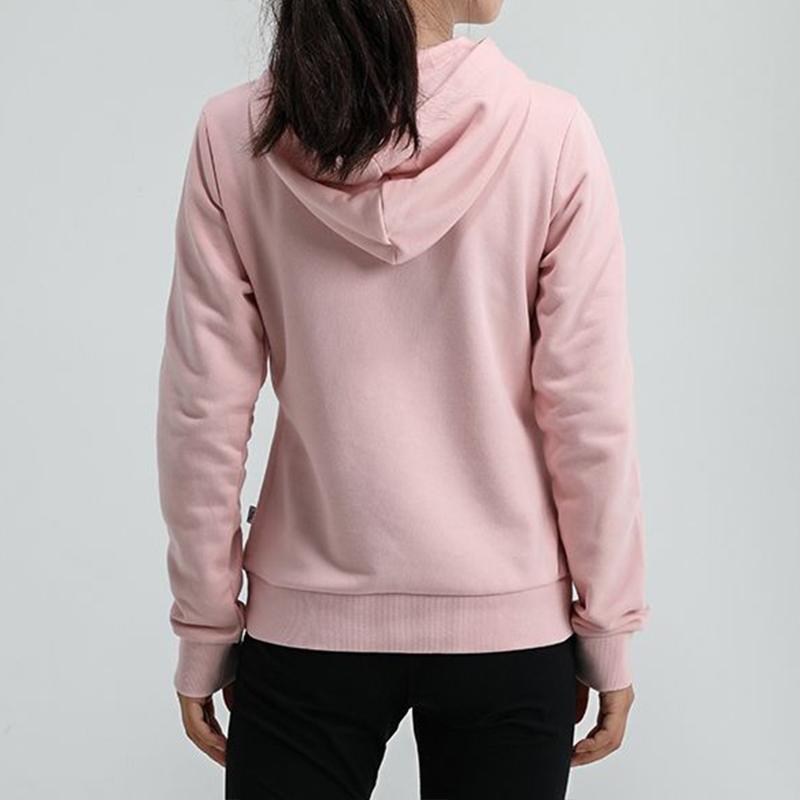 Puma Amplified Hoodie With Drawstring Women Tops Pink 586595-15