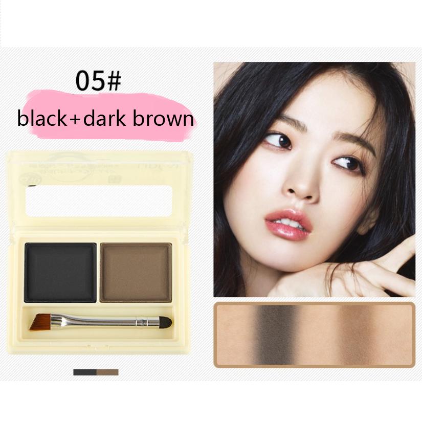 

Двухцветная пудра для бровей с двойным эффектом, естественная трехмерная водонепроницаемая 5