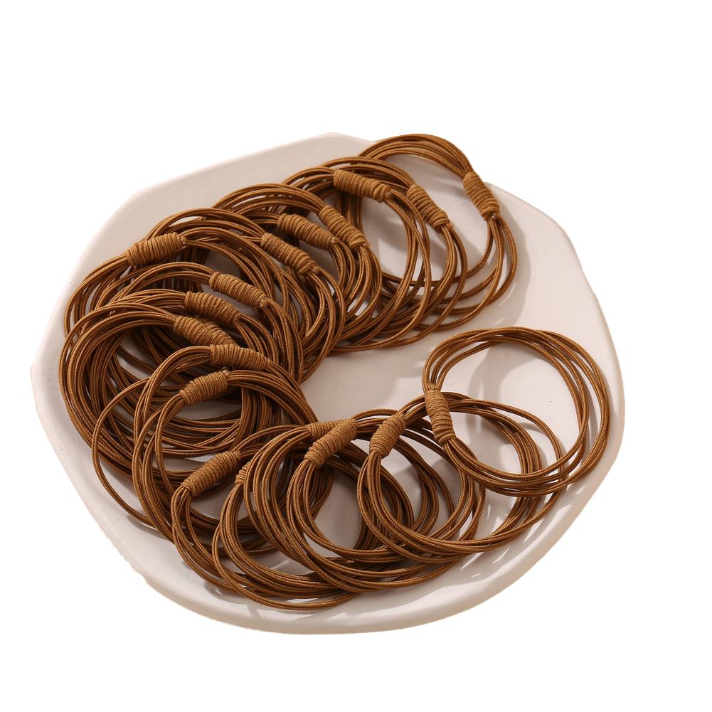 20 Piece Set Girl's Rubber Band Ins Simple Rope Tie Hair High Elastic Ring Headdress
