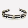 J.Lauren Rectangular Cubic Casting Slim Hairband H01329