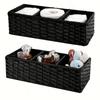 Handmade Paper Rope Storage Box, Toilet Tank Top Tissue Box Rack, Bathroom Storage Basket, Cosmetics Storage, Storage Box