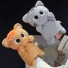 35cm Kawaii Cat Plush Toy Hand Puppet Soft Stuffed Animal Black Cat Doll Christmas Birthday Gift for Kids