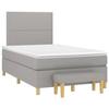 Maison Exclusive - Sommier à lattes de lit avec matelas Gris clair 120x200cm Tissu