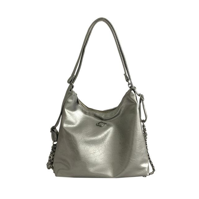 

Черная сумка для женщин, новая модная дизайнерская сумка из искусственной кожи с мягким плечом, усовершенствованная и оригинальная женская сумка