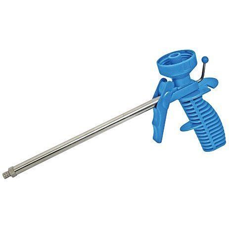 Pistolet Applicateur De Mousse PU - SILVERLINE - Corps Plastique - Embout Inox - Sans Fil