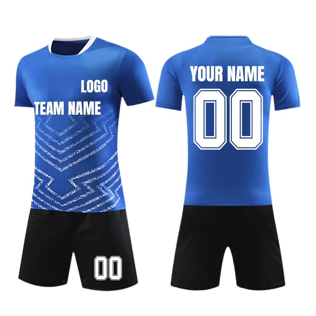 Personalised Shirts Kit Mens Girls With Name Number Custom Football Jerseys For Boys Training Suit
