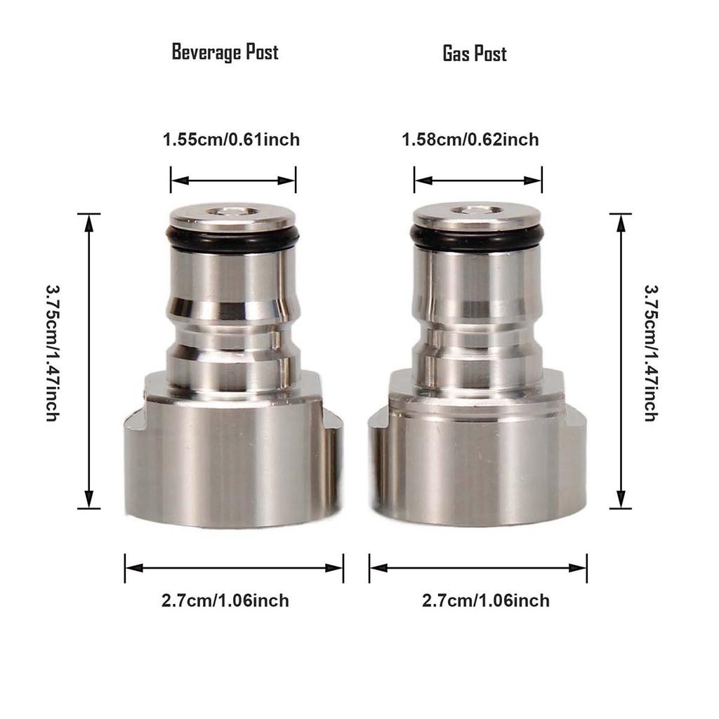 Commercial Keg to Ball Lock Keg Coupler Adapter Female Beer Thread Fit S/D/A/G Keg Coupler Kegging Homebrew