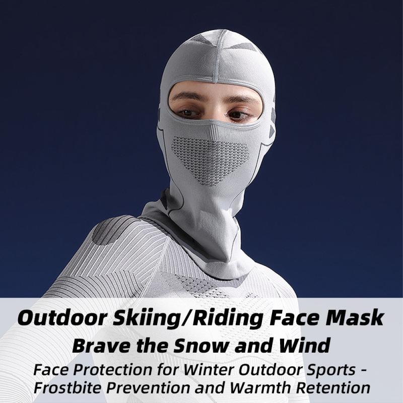 Winter Cycling Mask for Men Women Winter Warm Face Mask Motorcycle Riding Mask Knitted Thermal Insulated with Elasticity