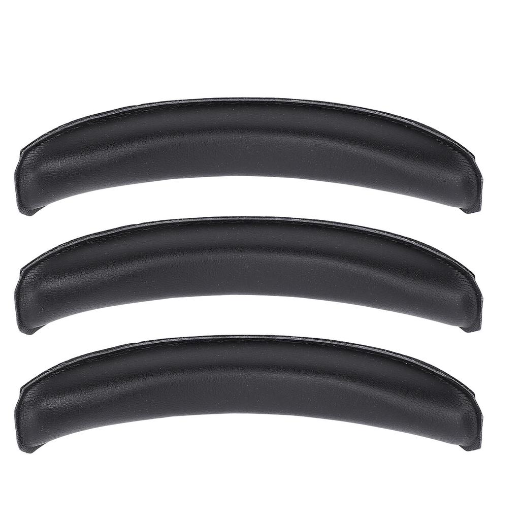 3pcs Headphone Replacement Headband Pad Soft Protein Leather Headband Cushion for W820NB W820NB Plus Black