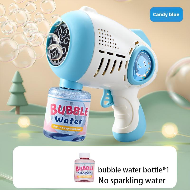 

Динозавр Космічний автоматичний багатоотворний пістолет для бульбашок 360, герметичний дизайн, кольорові вогні, електричні підсвічування, іграшки для бульбашок