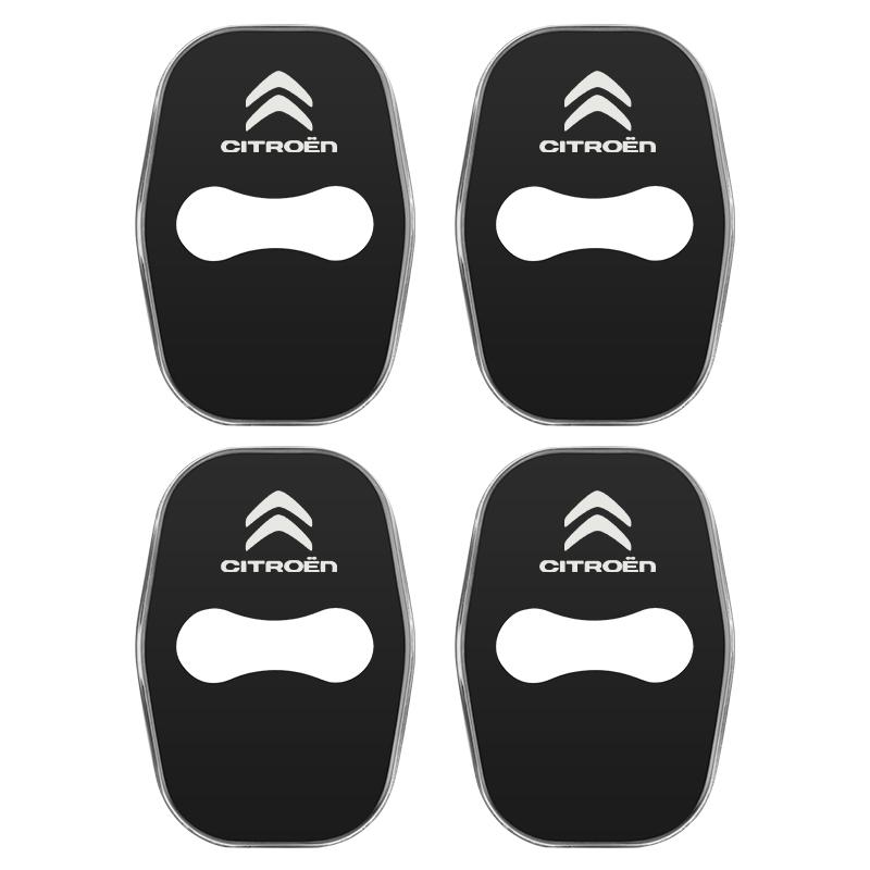 Cache-verrou de porte de voiture en métal pour Citroën C4 C3-XR C5 Aircross C6 C-quatre Picasso C-Elysee C4L C3L Autocollants Emblème Badge