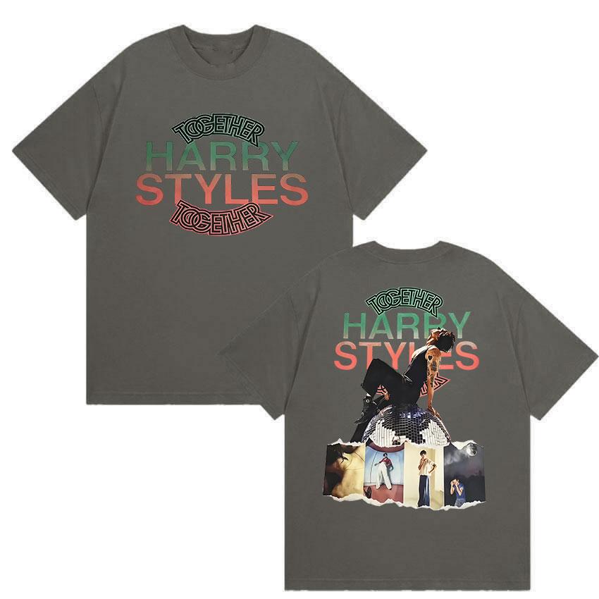 Harry Styles Together Album Graphic Tshirts UNISEXs Vintage Fashion Cotton YK Short Sleeve Top Hiphop Loose Clothing Tees