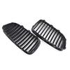 Fit For BMW 5-Series F10 F11 F18 2010-2016 Car Black Kidney Grill Dual Slats Racing Grill Replacement Part Front Bumper Grilles
