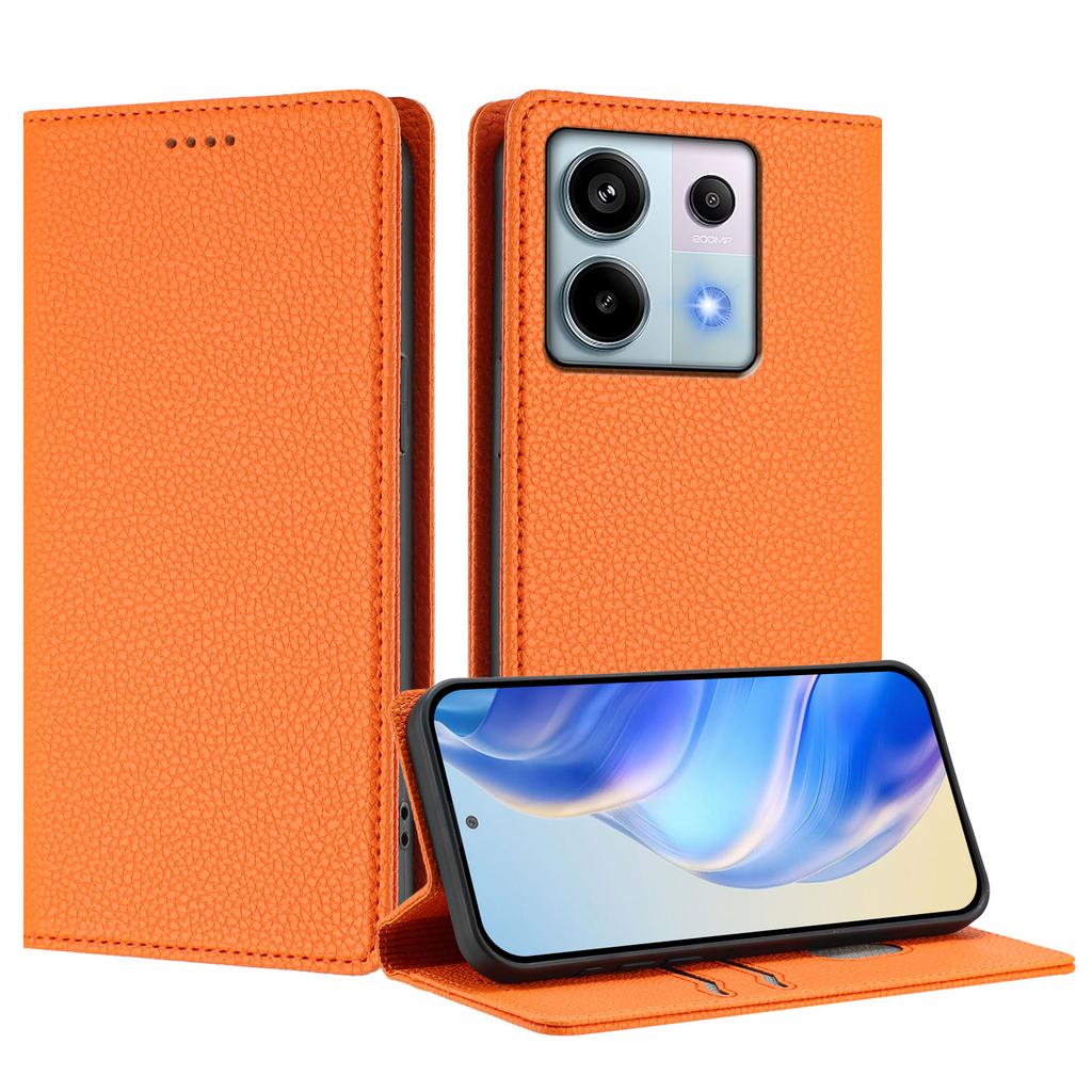 Pentru Xiaomi Poco X6 5G/Xiaomi Redmi Note 13 Pro 5G Husă Portofel Blocare RFID Textură Litchi Piele Husă Mobil