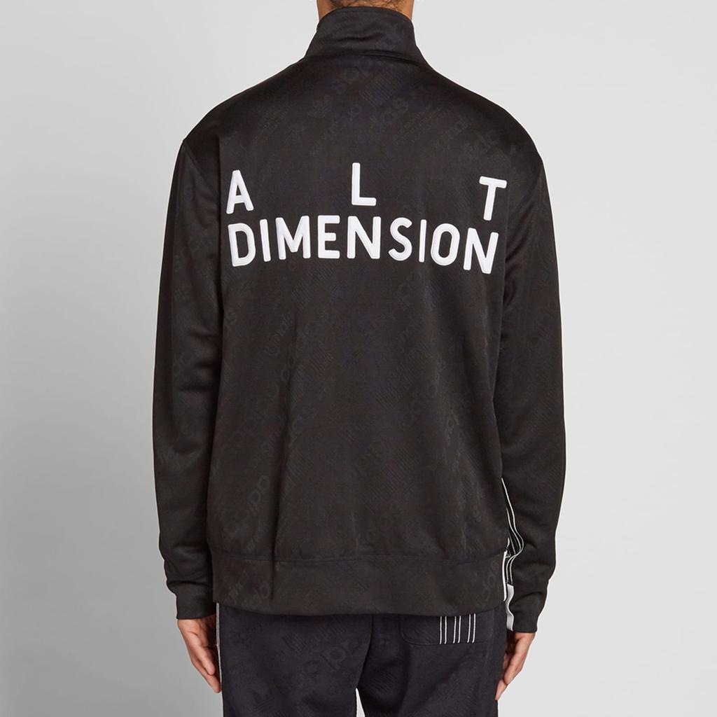 Adidas Originals X Alexander Wang Collaboration Three Stripes Letter Print Vintage Sports Stand Collar Zip Jacket Unisex Jacket Black CV5259