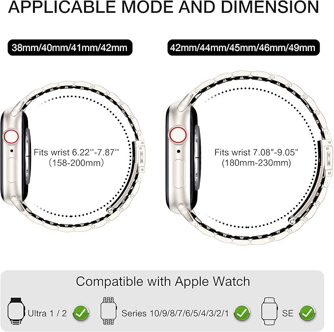 Stainless Steel Strap for Apple Watch Ultra 3/2 Band 46mm 49mm 40mm 44mm 42mm 41mm 45mm Bracelet IWatch Series 11 10 9 8 7 SE 6