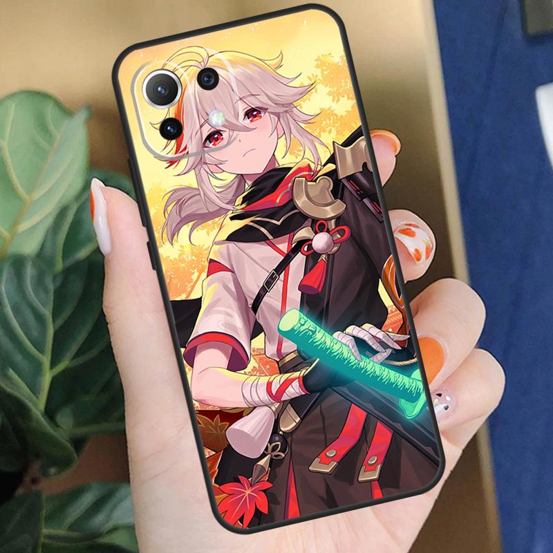 

Чехол Genshin Impact Каэдэхара Казуха для Xiaomi 15 14 Ultra 13T 14T 15T Pro 17 Pro Max POCO F8 F7 F5 F6 X5 X6 X7 Pro Coque Xiaomi 15 Ultra