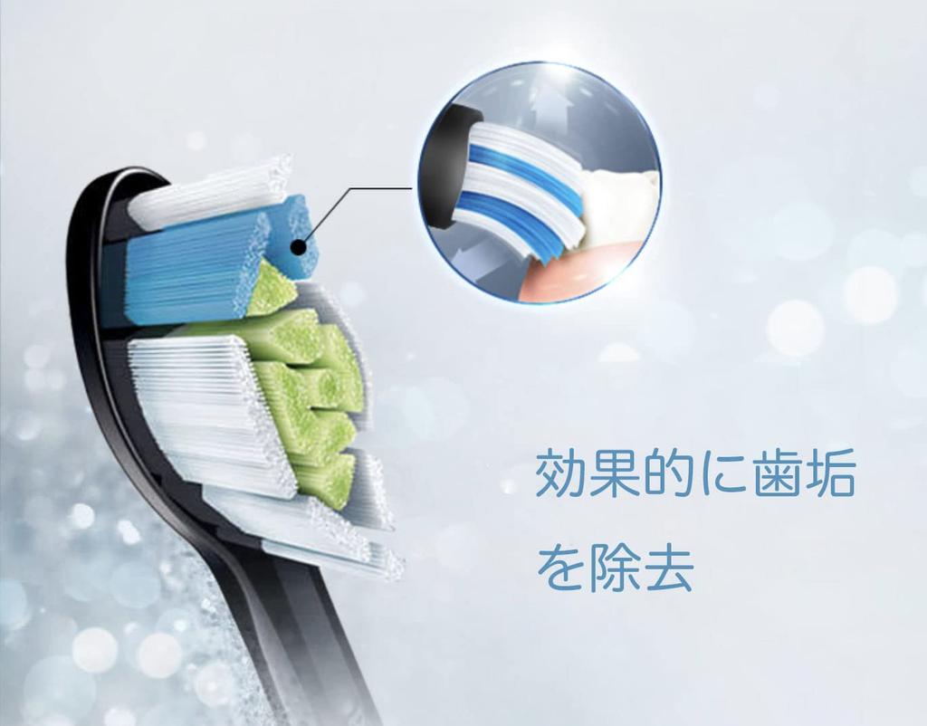 Compatible Philips Sonicare DiamondClean Replacement Regular Brushes, (8 Brushes, Black)