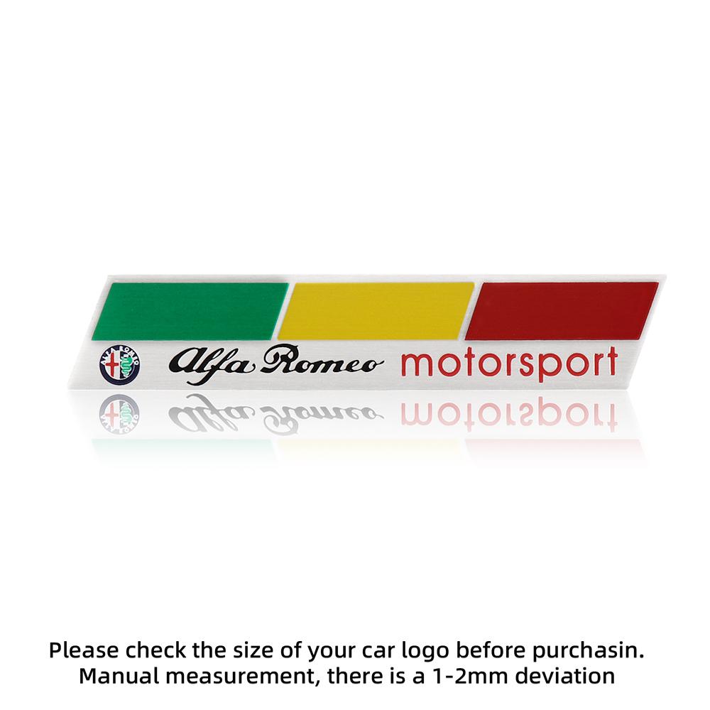 Car Stickers For Alfa Romeo 3D Metal Car Decor Emblem Fender Sticker Rear Trunk Badge Decal For Alfa Romeo Giulia Stelvio Giulie