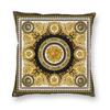 Golden Lion Damask Ornament Pillowcase Printed Cushion Cover Decoration Baroque Throw Pillow Case Cover Home Square 40X40Cm