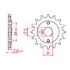 520 13T Front Sprocket Gear Staring Wheels For Honda CRF150 CRF150F 2003-2005 2006-2018 CRF230 CRF230F 2003-2018 CRF 150 230