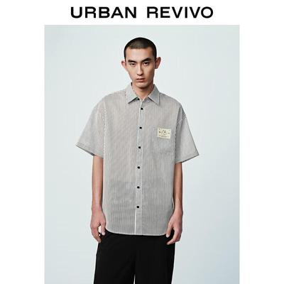 UR Men's Color-block Stripe Short Sleeve Polo Shirt