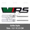 Metal 3D VRS Badge Car Front Grill Emblem VRS Rear Trunk JGHJ6 Decal Stickers For Fabia Octavia Rapid Superb Yeti  Karoq Vision Kodiaq