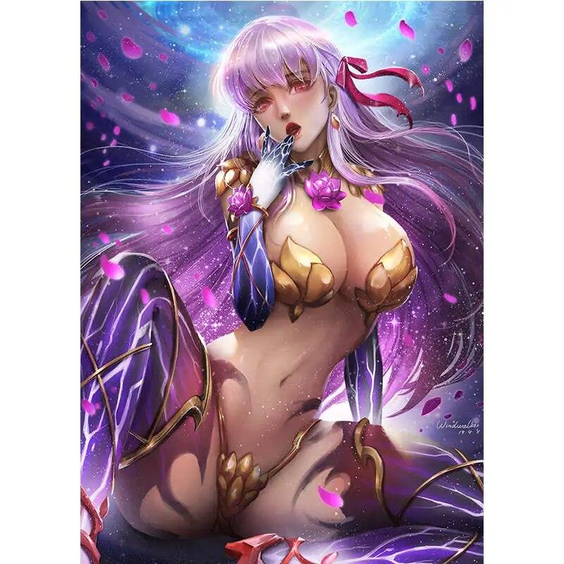 Print Game Butterfly Fairy Nude Sexy Girl Art Canvas Poster Living Room Bedroom Home Wall Picture