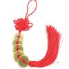 Thai Amulet Feng Shui Yin Yang Rope Knot Money Wealth Success Ancient Coins Buddhist Retro Vintage Protect Charm Talisman Powerful Health Luck Jewelry