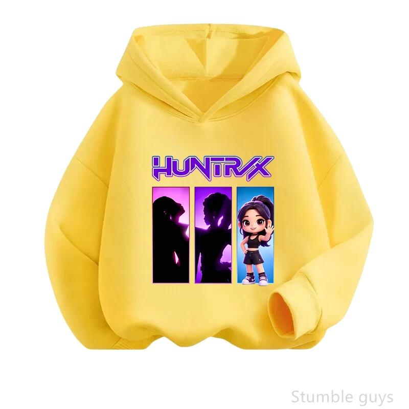 Daily Basic Essential  Hoodie Kids Spring Fall Anime Long Sleeve Hooded Pullover Simple Casual Streetwear Clothes