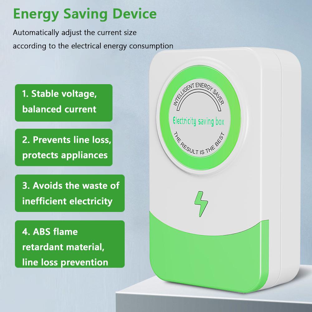 8-1pcs Power Save Electricity Energy Saver 90V-250V US/EU/UK Plug Stable Voltage Saver Smart Saving Box Safe Plug Household