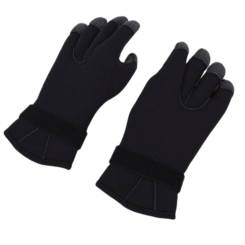 1 Pair 5mm Neoprene Diving Gloves Cut Proof Abrasionproof Thermal Dive Gloves Comfortable Fit L