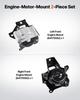 Engine Motor Mount Kit Replacement, Set of 2, Compatible with 20142018 Chevrolet Silverado 1500 5.3L V8, Replace OE# 84175582, 84175583, Secure
