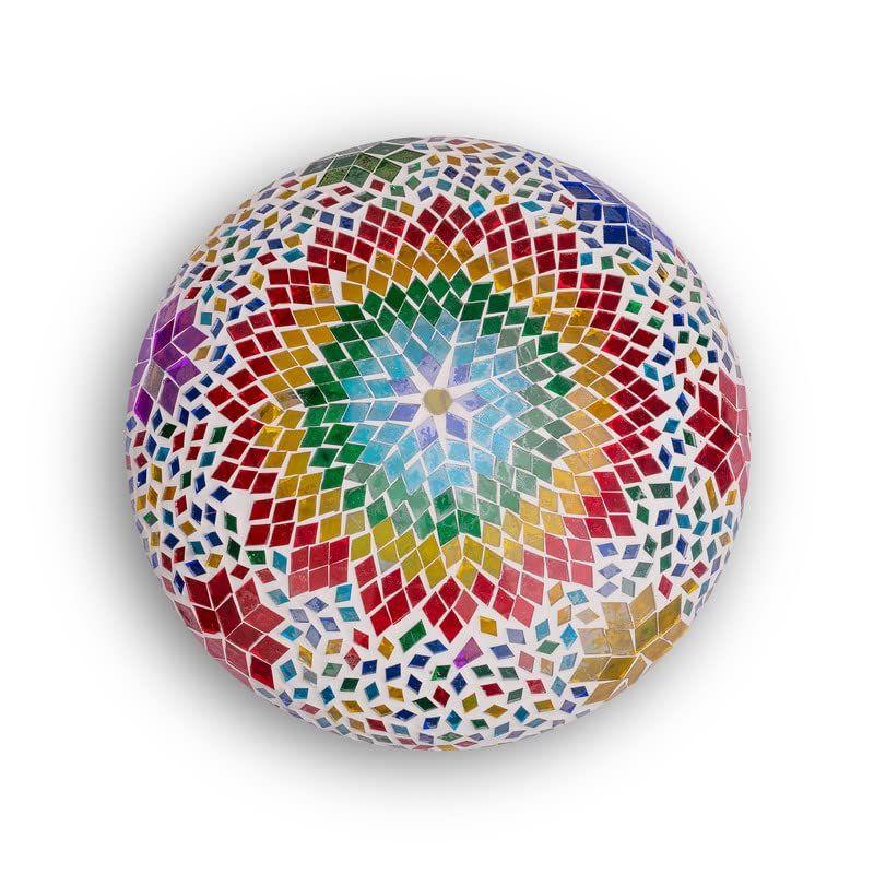 Mehrfarbiges Blumendesign Farbige Mosaikglas Deckenleuchte