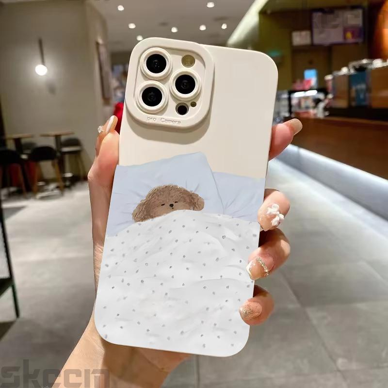 Cute Dog Cat Couple Phone Case For Samsung Galaxy A15 A35 A54 A55 S25 S24 S23 S22 S21 Ultra Plus S20 FE Shockproof Soft Cover