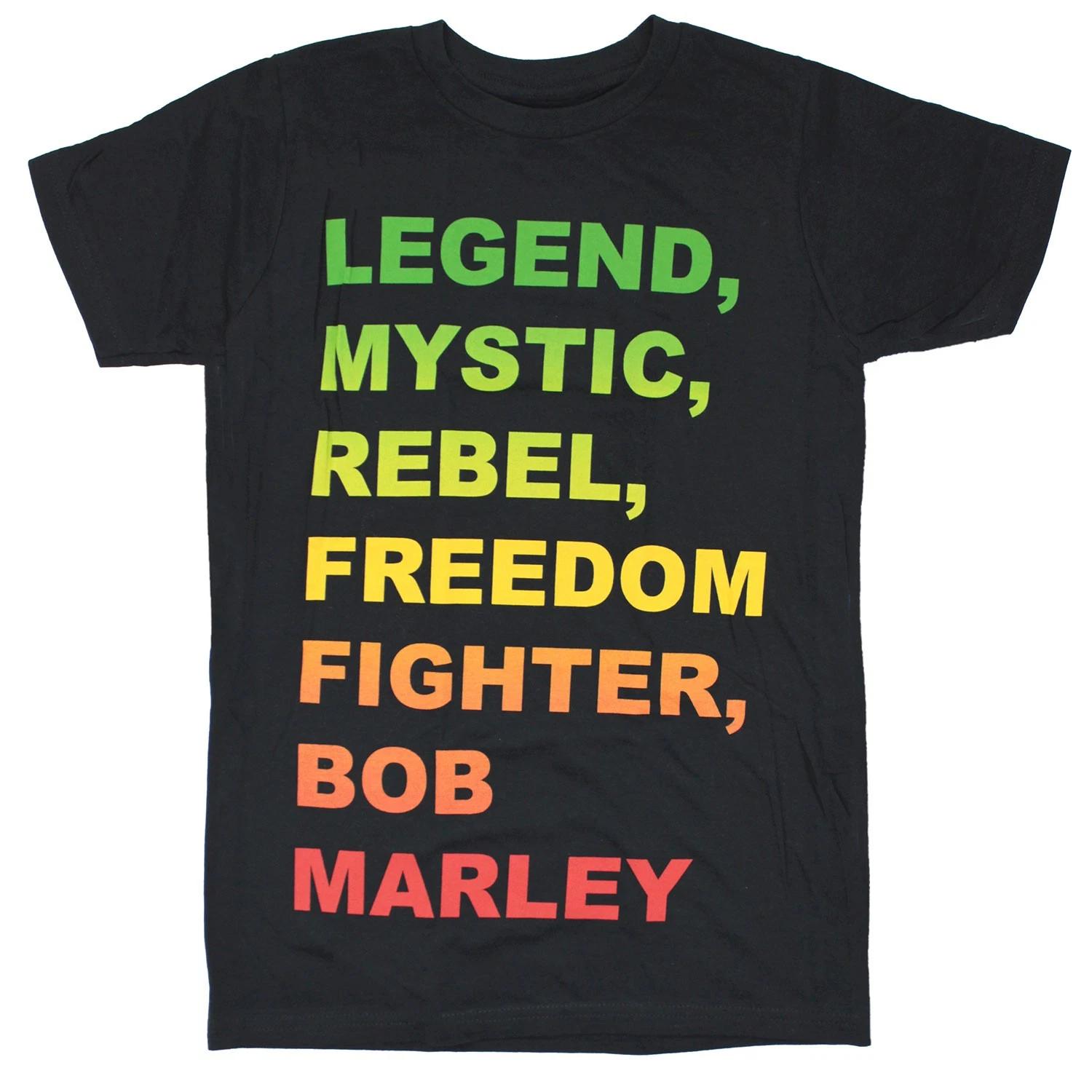 Men s Bob Marley Legend, Mystic, Rebel, Freedom Fighter, Bob Marley T-shirt XS