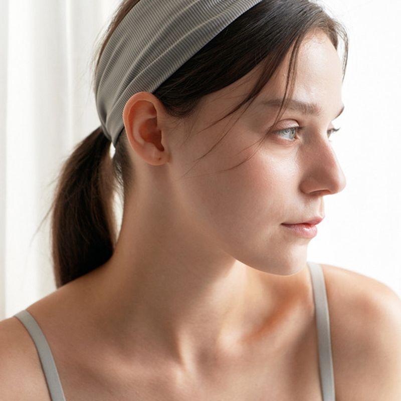 Легкая многоцветная повязка на голову gray