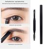 Double-Headed Eyebrow Brush: Soft Bristles, Angled Blade, Spiral Mascara Brush with Cover, Portable Makeup Tool