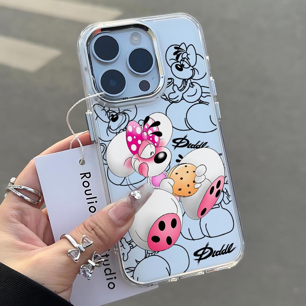 Capa de Celular Nova Diddls Mouses Desenho Animado Para Samsung Galaxy A57 A56 A36 A26 A55 A35 A16 A54 A34 A25 A24 A15 A14 A73 A53 A33 4G 5G