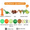 Green Jungle Animal Dinosaur Digital Set for Boys' Birthday Party Decoration Orange Number Colum Tyrannosaurus Rex Balloon Gift