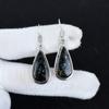 Natürlicher Larvikit Edelstein Antike Ohrringe 925 Sterling Silber Ohrring, Boho Silberschmuck Hängeohrringe, Geschenke zum Geburtstag Geschenke für Sie