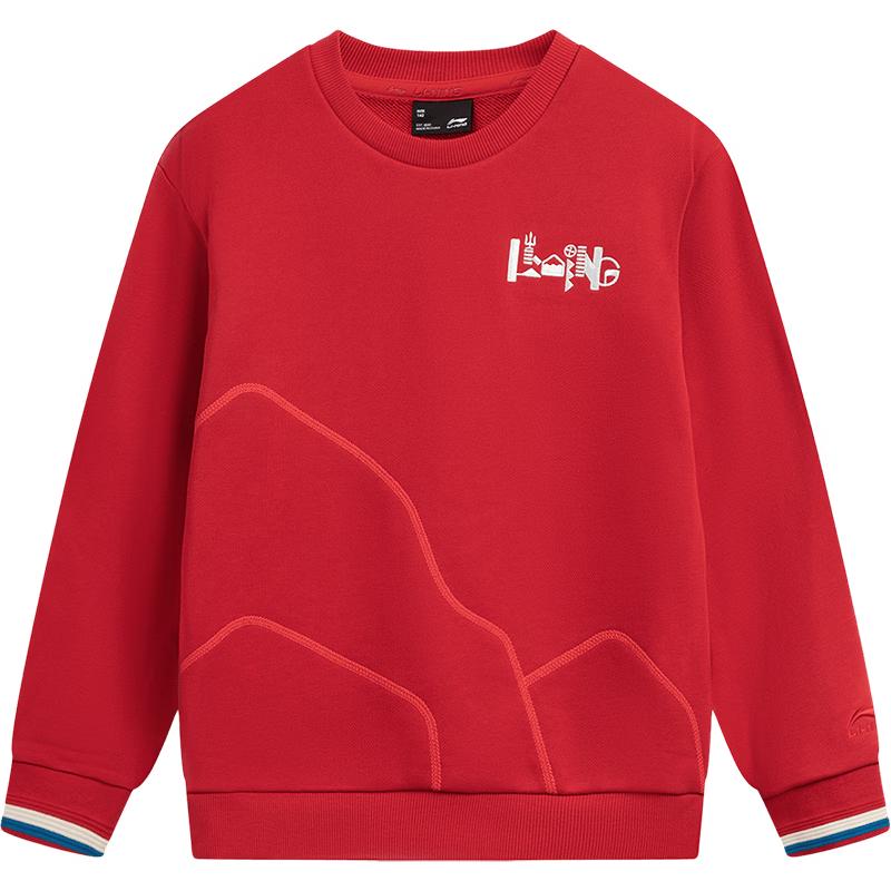 Li-Ning Youth Unisex Embroidered Crewneck Sweatshirt 175