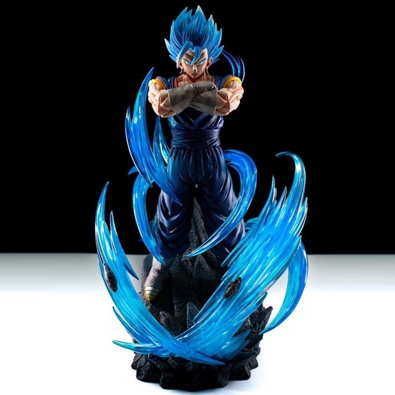 33cm Dragon Ball Vegetto Super Saiyan Blue Stehend Anime Figur Modell Statue Jungen Sammlung Desktop Dekoration Ornament Spielzeug