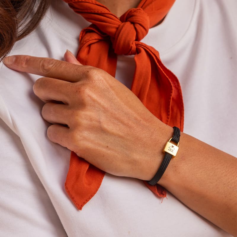 PIG & HEN (Women's) Billy Bracelet - Black X Gold